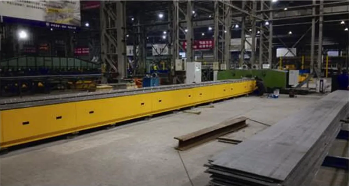 Double Side Plate Beveling Machine equipment application at Hualu Equipment