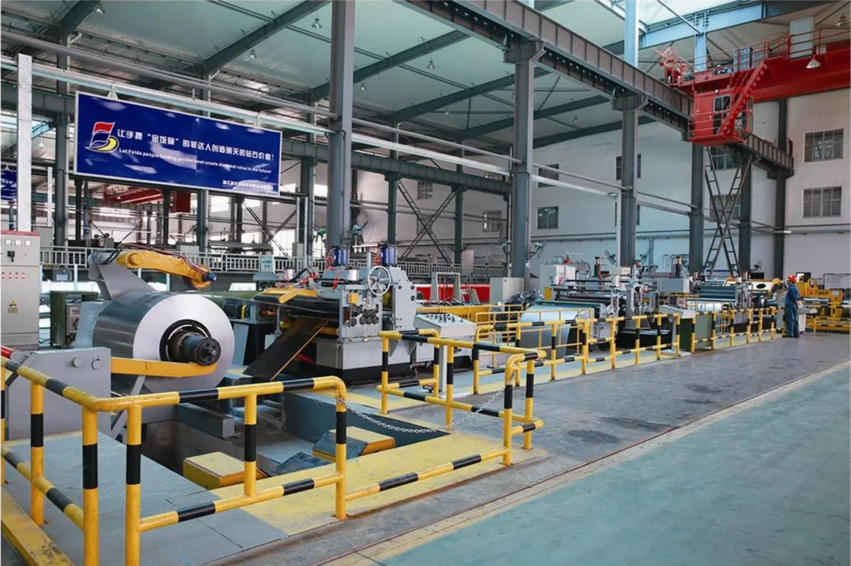 Wind Energy Coil Steel High Precision Fabrication Processing Line equipment application at Hualu Equipment