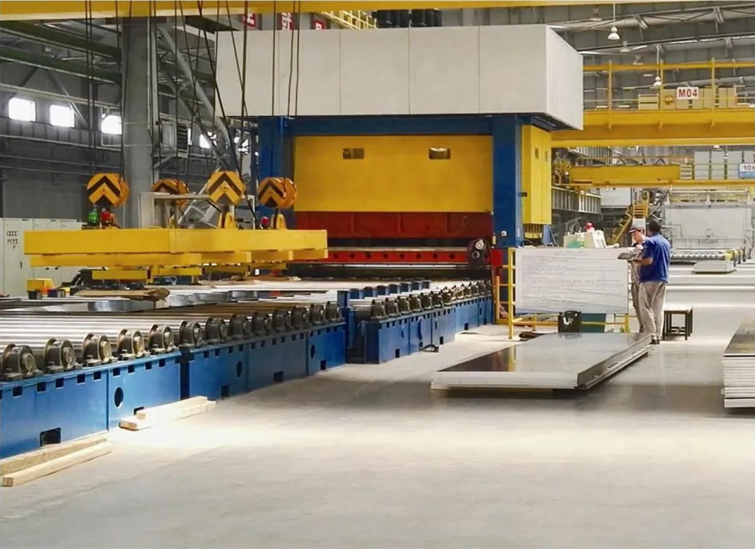 Plate Leveling Machines equipment application at Hualu Equipment