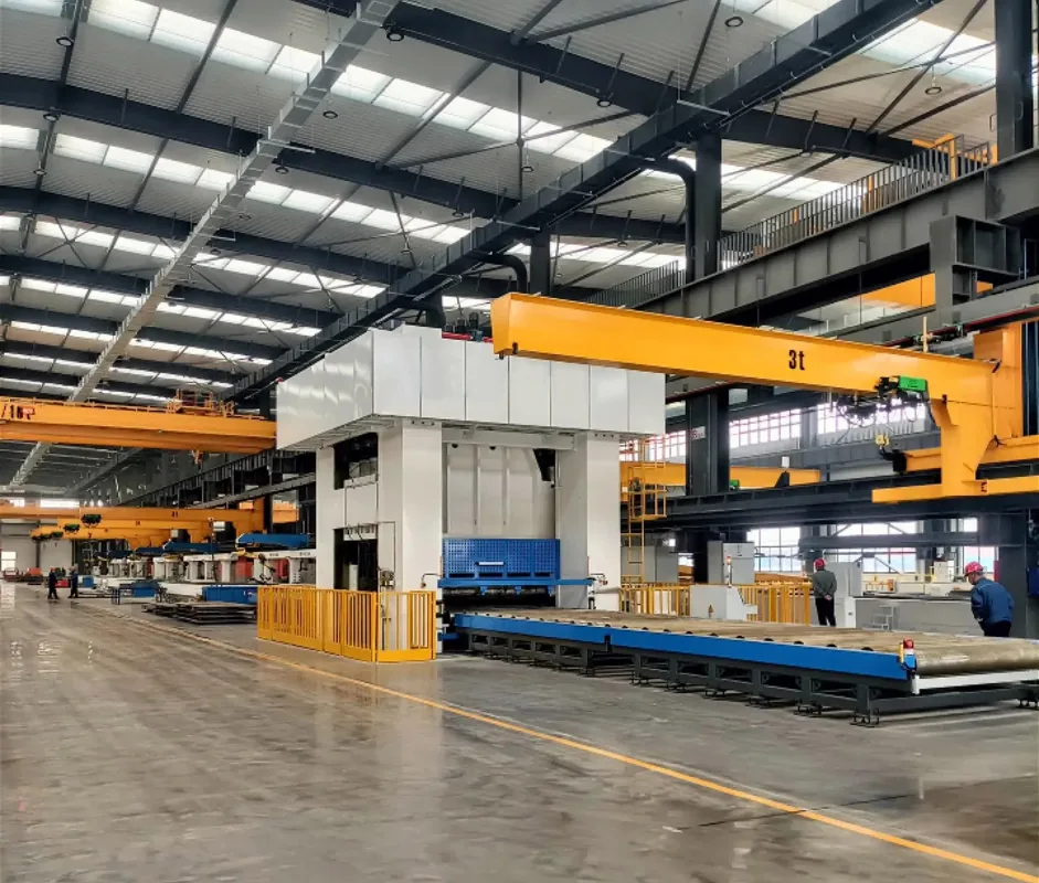 Tower Manufacturing Carbon Steel Plate Straightening Processing Equipment equipment application at Hualu Equipment