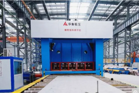 Industrial Automation Alloy Plate Plate Straightening Automated System equipment application at Hualu Equipment