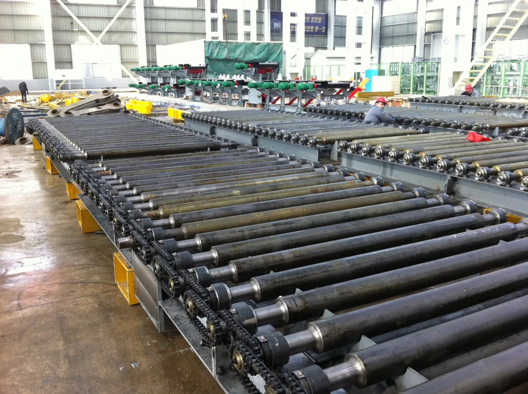 Runout Roller Table equipment application at Hualu Equipment
