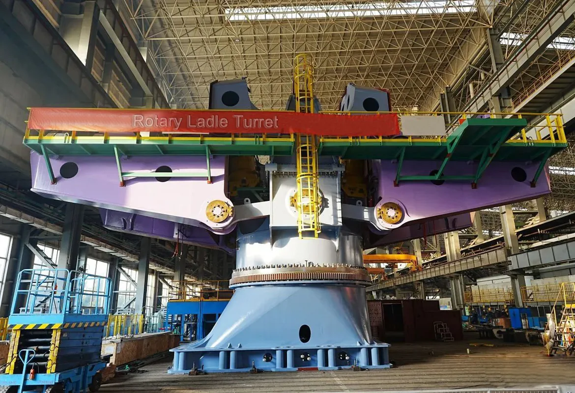 Rotary Ladle Turret equipment application at Hualu Equipment
