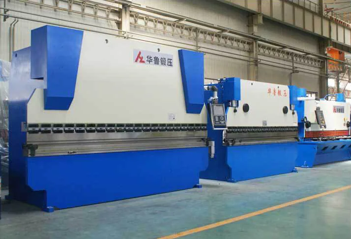 Shipbuilding Plate Press Brake equipment application at Hualu Equipment