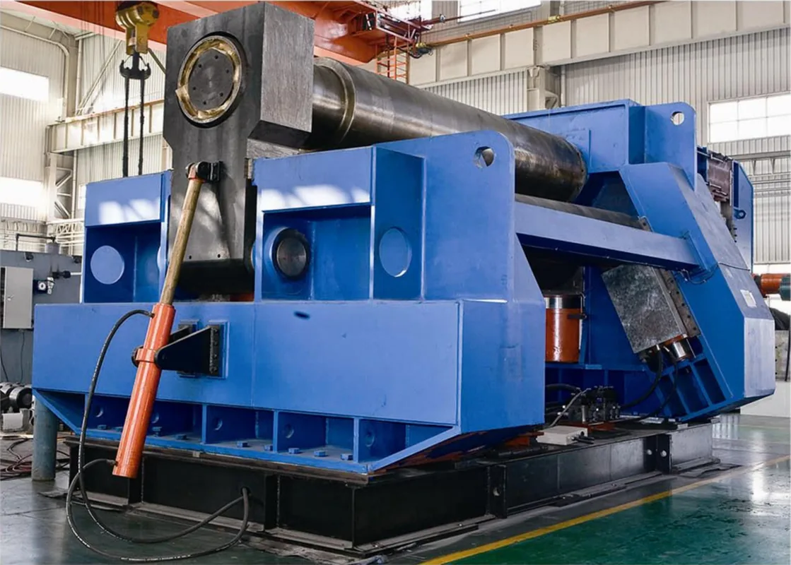 Automatic 4 Roll Plate Roller equipment application at Hualu Equipment