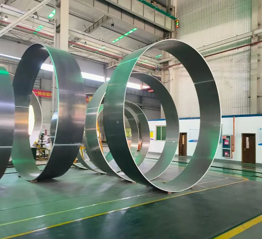 Ship Hull Plate Rolling Machine equipment application at Hualu Equipment