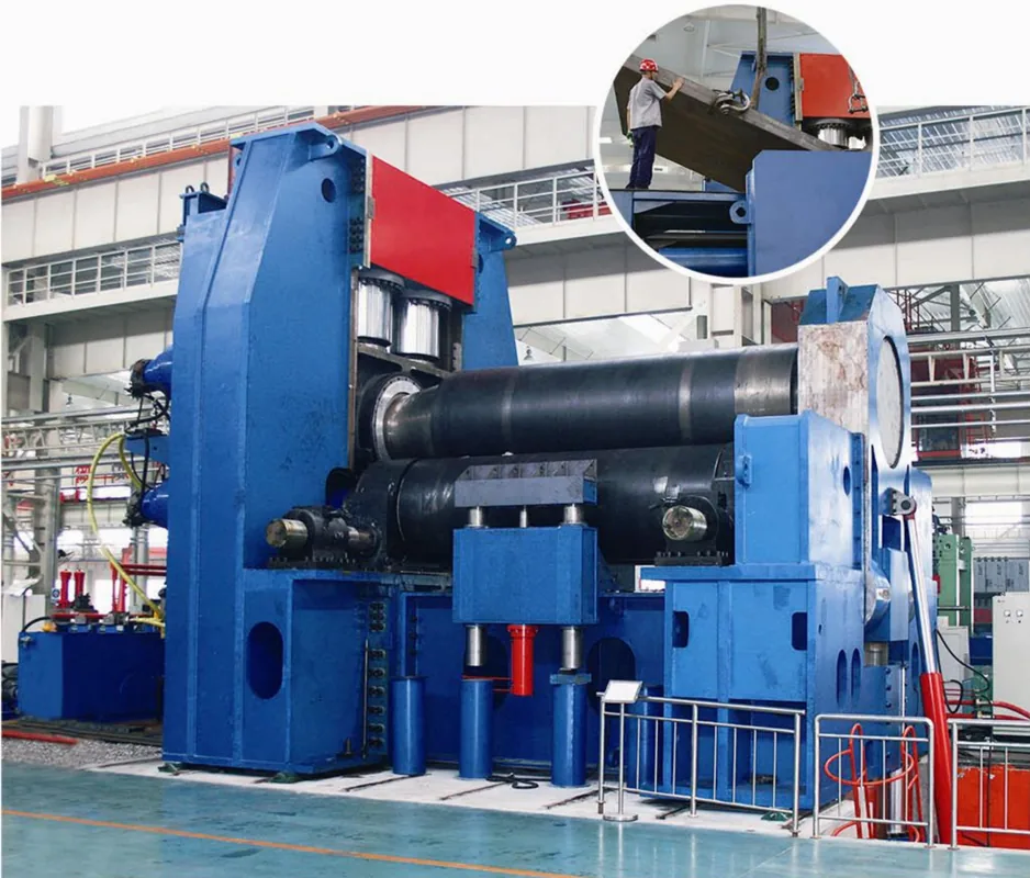 3 Roll Plate Bending Machine equipment application at Hualu Equipment