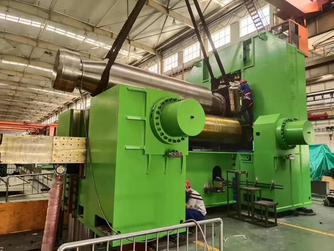 Integrated Plate Rolling and Welding Preparation Solution equipment application at Hualu Equipment