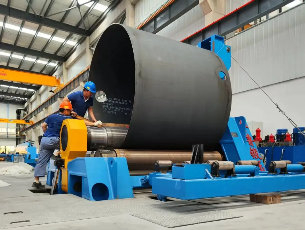 Steel Structure Carbon Steel Industrial Cutting Production Line equipment application at Hualu Equipment