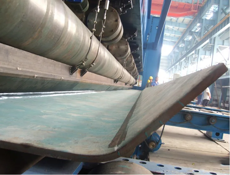 Ship Deck Plate Rolling Machine equipment application at Hualu Equipment