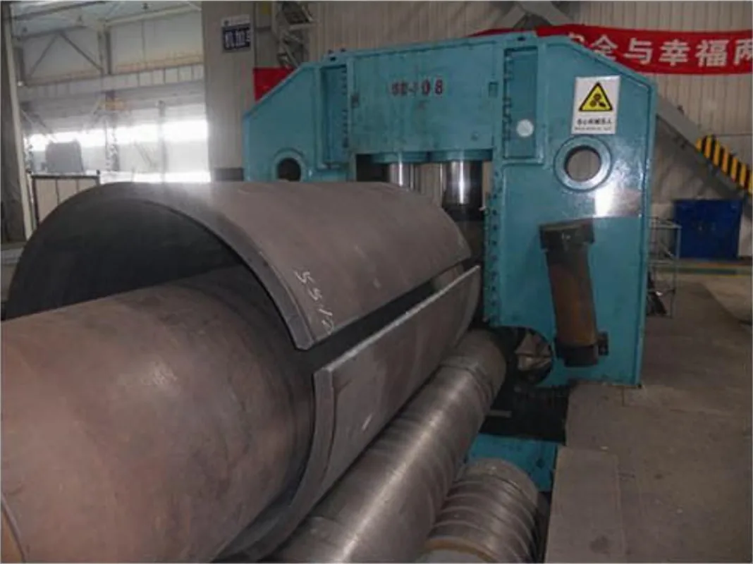 Construction Machinery Plate Forming equipment application at Hualu Equipment