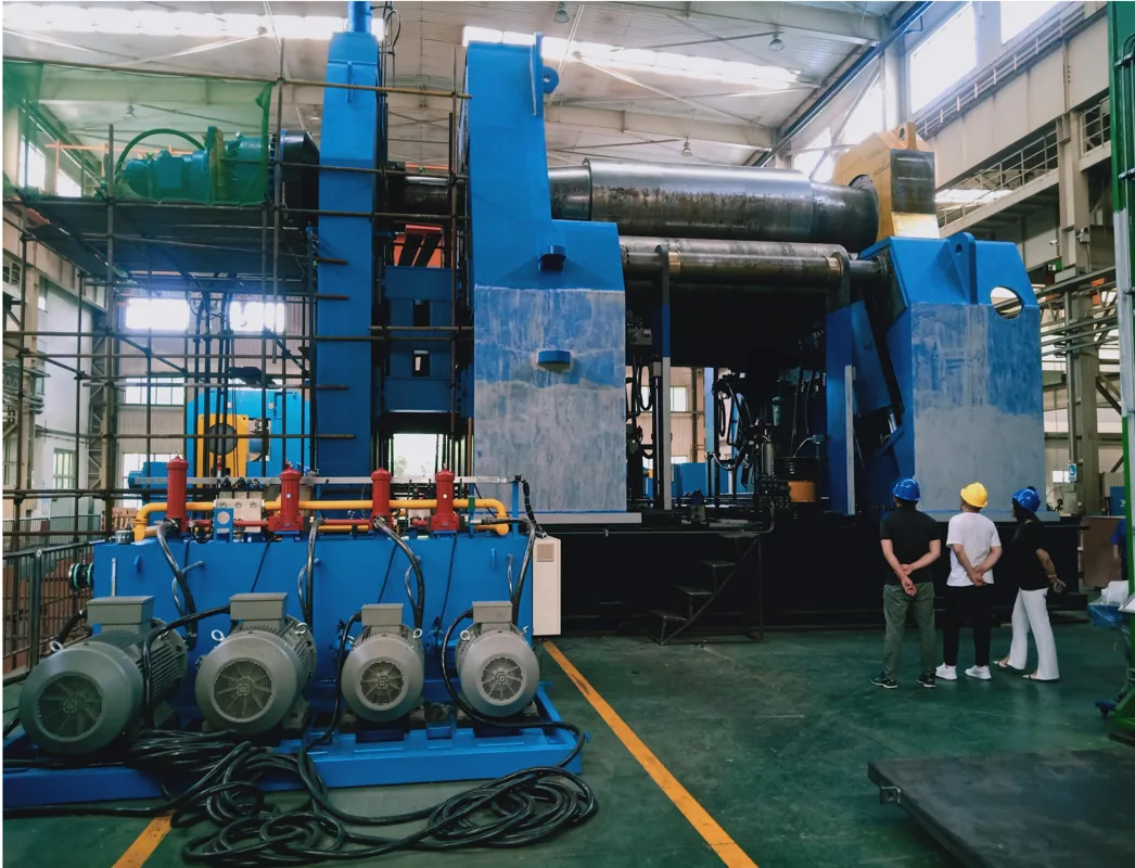 Plate Rolling Springback Control equipment application at Hualu Equipment