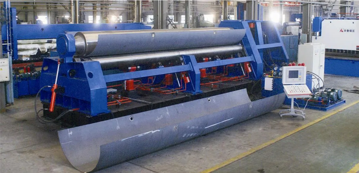 Three Roll vs Four Roll Plate Rolling equipment application at Hualu Equipment