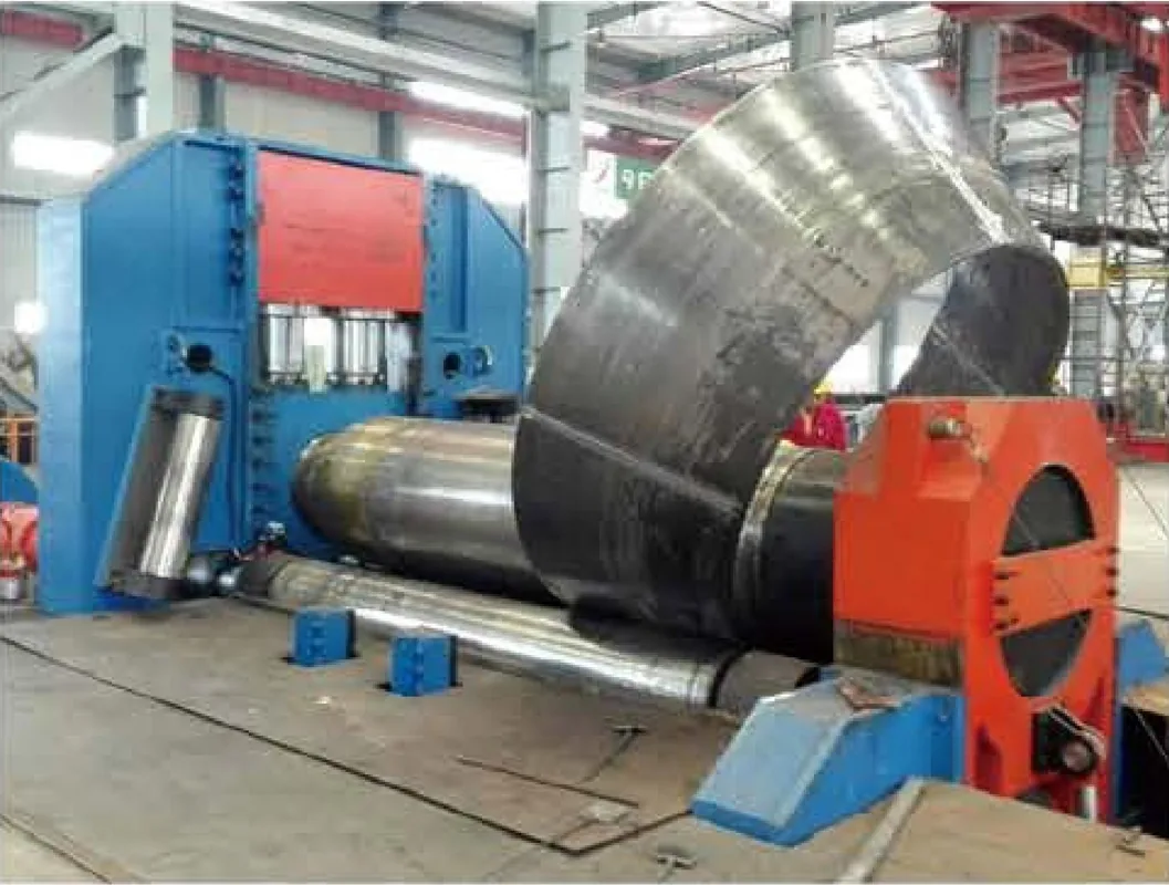Wind Tower Cone Rolling Project equipment application at Hualu Equipment