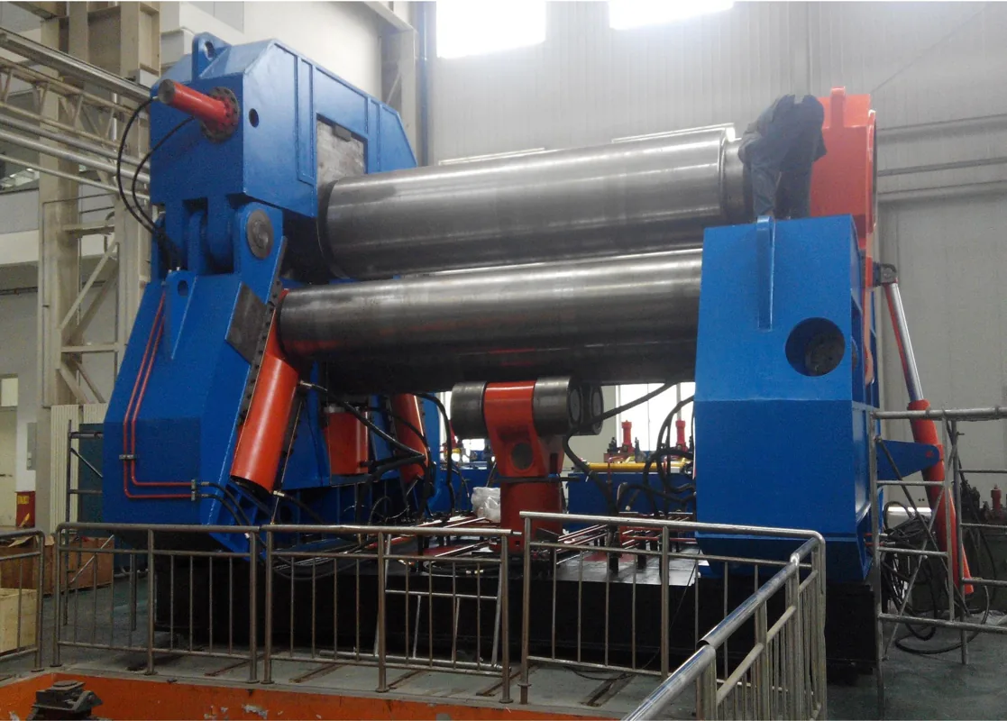 High Strength Steel Plate Roller equipment application at Hualu Equipment