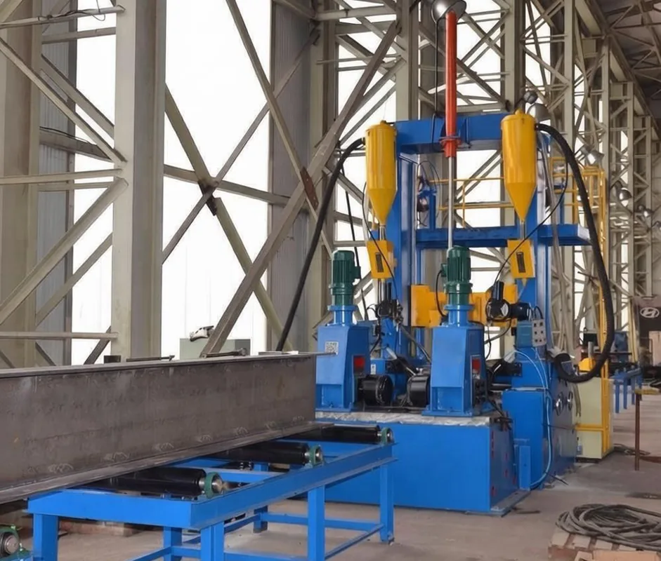 Steel Structure Structural Steel Robotic Welding Production Line equipment application at Hualu Equipment