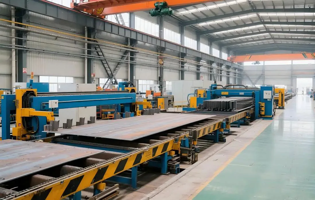 Shipbuilding Structural Steel Coil Handling Industrial Machinery equipment application at Hualu Equipment